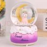 TaTanice水晶球音乐盒桌面摆件飘雪八音盒儿童发光玩具送女孩生日新年礼物 实拍图
