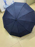 天堂 全自动雨伞三折 10骨加固一键开收易甩干简约晴雨伞 藏青 实拍图