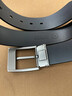 BOSSSUNWEN博斯绅威头层牛皮男士皮带真皮针扣腰带轻奢侈品牌西装牛仔裤带 黑色-【专柜同款】 110cm 实拍图