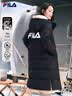 斐乐蓬蓬羽绒服丨FILA过膝长款羽绒女连帽防污保暖外套 正黑色-BK M 165/84A 实拍图