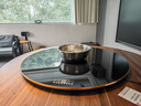 芝梵饭菜保温板加热菜板保温板暖菜板家用带电磁炉火锅暖菜板+火锅+自动旋转家庭旋转餐桌加热转盘 黑丨1.2米【电动+手动旋转】3000W电磁炉火锅 实拍图