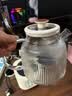 养生壶全玻璃0胶水烧水壶办公室迷你煮茶器炖煮一体电热水壶家用 米白色 1.2L 无茶漏/0胶全玻璃 实拍图