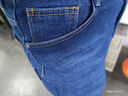 真维斯（Jeanswest）牛仔裤男加绒2025冬季轻商直筒修身保暖牛仔长裤男蓝色加绒32 实拍图