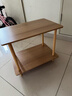 逸朗德（YILANGDE）简易床头柜小型卧室现代简约迷你床边柜收纳架储物柜子置物床头桌 浅胡桃色双层60*40*53CM 实拍图