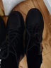 古奇天伦牛皮短靴女2025秋冬季新款女鞋子单靴马丁靴女英伦风加绒女靴子 黑色5585-1加绒 36 实拍图