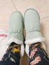 京东京造高帮棉拖鞋男羽绒布毛绒防风包脚跟居家女款浅绿色37-38 实拍图