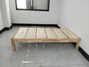 纳之荣橡胶木榻榻米全实木无床头1.5x2米家用定制简约民宿酒店单双人床 原木色【床高40CM】单床(包安装) 1000mm*2000mm 实拍图