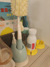 马博士婴儿奶瓶刷吸管刷三合一海绵清洁刷奶瓶奶嘴刷套装带底座 蓝色 实拍图