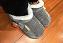 奥康（Aokang）抗菌棉鞋男士冬季加绒保暖居家用防滑防臭中老年包跟棉拖鞋外穿女 实拍图
