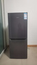 荣事达（Royalstar）166升小冰箱小型家用出租房办公室宿舍双开门两门双门二门电冰箱节能省电低音钛深灰色R166 实拍图