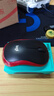 罗技（Logitech）M185鼠标 无线鼠标 办公鼠标 对称鼠标 黑色红边 带无线2.4G接收器 实拍图