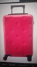 不莱玫行李箱女登机箱拉杆箱男结婚箱密码箱大容量旅行箱子20英寸 红色 实拍图