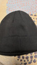 简时行帽子男秋冬保暖毛线帽百搭纯色包头针织帽户外运动骑行加绒防寒帽 铁标（帽子+脖套）黑色 均码 实拍图