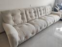 芝华仕头等舱云朵30202猫抓布艺电动功能沙发白3.45m简约奶油小户型客厅 实拍图