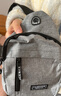 运动跑步包男休闲斜挎包手机包防泼水健身包女单肩包 灰色 实拍图