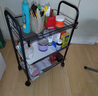 溢彩年华 厨房置物架落地储物架移动收纳小推车蔬菜架子多层零食架1056-BK 实拍图