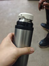 京东京造保温杯 男士女户外大容量闷茶焖泡水杯子 316不锈钢金属灰500ml 实拍图