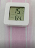 温度计室内家用精准婴儿房温湿度计壁挂室干湿计电子数显表高精度 【一只装】白色-迷你温湿度计 实拍图