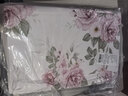 富安娜床上四件套 纯棉100%全棉床单被套单双人 花知晓 203*229cm 粉 实拍图