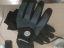 目丸保暖手套男女户外冬天骑行防寒风加绒厚触屏女防水冬季棉滑雪手套 4#雪花圆标黑色（拼色男款） 实拍图
