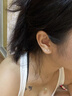 QMXD纯999足银耳钉女2025年新款养耳洞耳环睡觉免摘耳骨钉耳棒防堵针 s999足银耳钉 一对 实拍图