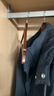 宫薰实木衣架加厚木质防滑无痕木头晾衣架大衣西装木制衣撑红棕色10个 实拍图