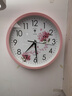 北极星（POLARIS）挂钟 时尚创意客厅钟表 简约石英钟2842粉樱花30cm新年焕新 实拍图