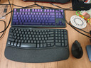罗技（Logitech）Wave Combo 无线人体工学键鼠套装 垂直鼠标 无线蓝牙鼠标 办公键盘 无线键盘 蓝牙键盘 黑色 实拍图