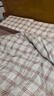 MUJI柔软洗棉被套套装 床单式/双人床用 粉色小格纹 水洗棉纯棉学生儿童宿舍 实拍图