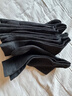 棉十三袜子男新疆棉10A抗菌防臭秋冬季黑色纯色小腿袜高筒商务长袜5双 实拍图