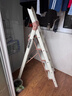 稳纳梯子家用折叠铝合金梯宽踏板人字梯单侧5步奶油梯 实拍图