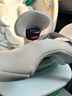 猫头鹰卢娜2 儿童安全座椅0-12岁婴儿车载360度旋转 新法规-卢娜2银白 实拍图