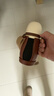 世喜小月龄保温杯316L不锈钢吸管水杯保温奶瓶棕杯套+鸭嘴+直饮吸管 实拍图
