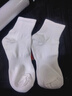 雅鹿【100%新疆棉】袜子男中筒袜抗菌秋冬季纯色防臭棉袜 【白色10双】雅鹿专柜正品 10双 实拍图