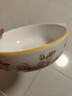 山茶花双耳加厚汤碗9.5英寸耐高温陶瓷水煮鱼碗大盆碗酸菜鱼汤碗 山茶花9.5英寸大汤碗【1个装】 无规格 实拍图