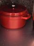 苏泊尔 SUPOR 珐琅锅汤锅24cm铸铁锅炖锅酒红ET24MF01-R  实拍图