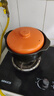 康舒（KANGSHU） 大容量砂锅炖锅家用耐高温陶土沙锅明火燃气陶土煲煮粥煲石锅 橙3.3L+1.1L(3-5人)破损补发 实拍图