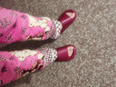 朴西新款EVA踩屎感厚底拖鞋女士居家室内情侣拖鞋男 安哥拉红 37-38 实拍图