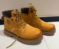 骆驼（CAMEL）【王俊凯同款】马丁靴男鞋冬季新款高帮大黄靴女户外工装登山靴子 GF122W7790 金黄 (女款） 38 实拍图