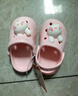 牧童儿童拖鞋夏男宝宝洞洞鞋软底女童卡通洗澡婴幼儿家居鞋萌兔粉150 实拍图