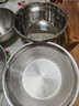 炊大皇炊大皇304不锈钢盆洗菜盆沥水篮打蛋和面盆子家用厨房新款盆筛套装25cm 实拍图