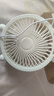 电风扇家用电扇桌面电风扇轻音便携迷你USB直插卧室宿舍学生办公室 奶白色（直插款）4寸 实拍图