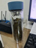 富光男女士双层玻璃杯 高硼硅玻璃304茶隔水杯子 带茶隔泡茶杯400ml 实拍图