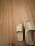 华美健步居家情侣凉拖加厚拖鞋防滑静音马卡龙男女凉拖鞋HM617卡其42-43码 实拍图