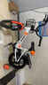 永久（FOREVER）儿童自行车男女款小孩单车可折叠脚踏车4-6-8-10岁辅助轮14寸橙色 实拍图