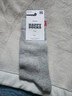 Happy Socks女男士秋冬季款情侣纯色系列黑色穿搭袜子运动袜时尚中筒袜子 灰色 1双 M 36-40 实拍图
