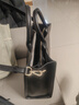 卡里普斯（CALYPSO）礼物手提包女大容量托特包女士包包真皮女包通勤时尚电脑包单肩包 黑色【大版】 竖款 实拍图