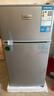 志高（CHIGO）小冰箱迷你小型家用冷藏冷冻两用宿舍出租房用双门办公室电冰箱节能省电 【一级能效】58L银色【三天约一度电】 实拍图