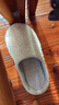 内泊（NEIBO）乳胶棉拖鞋男冬季天女士室内家居鞋大码防滑防臭橡胶软底羊毛茶46 实拍图
