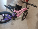 飞鸽（FG FLYING PIGEON）儿童自行车6-10岁小孩自行车儿童8岁-12岁单车儿童单车儿童山地车 高配粉紫|变速|镁合金车架+碟刹 22寸【适合身高140-165cm】 实拍图